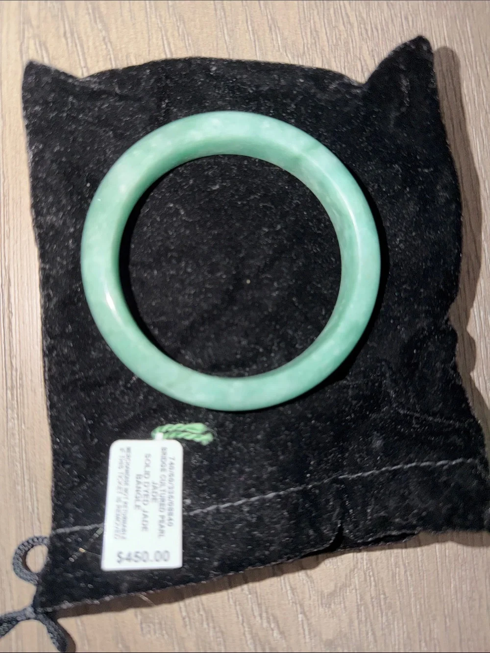 Green Jade Bangle Bracelet